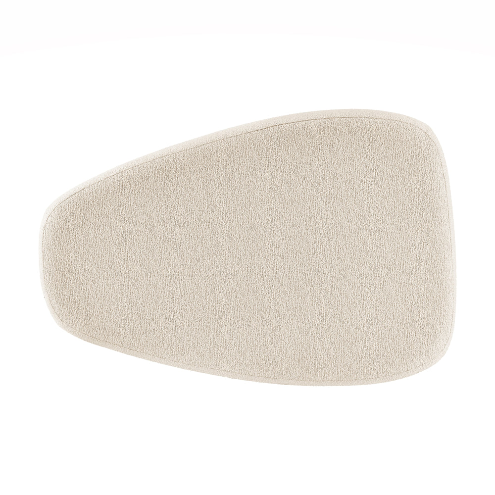 Carlese Boucle Big Ottoman - Palladian Beige - view 9