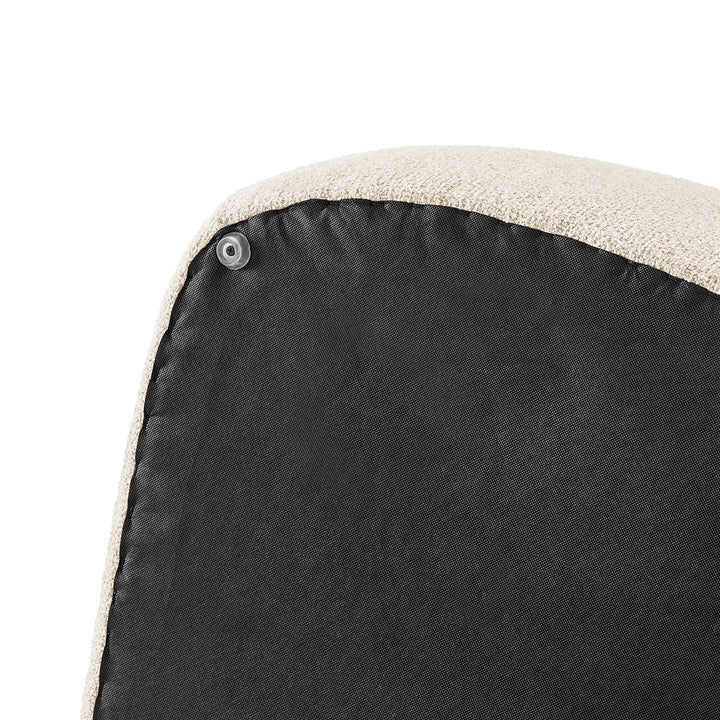 Carlese Boucle Big Ottoman - Palladian Beige - view 12