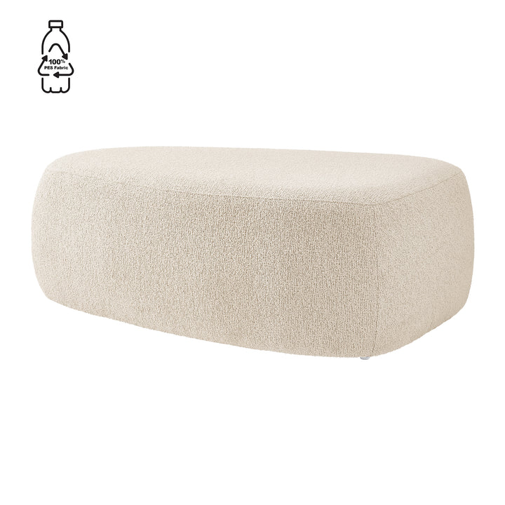 Carlese Boucle Big Ottoman - Palladian Beige