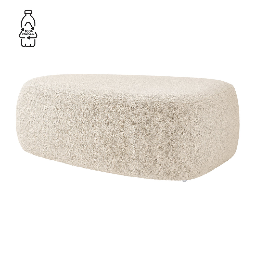 Carlese Boucle Big Ottoman - Palladian Beige