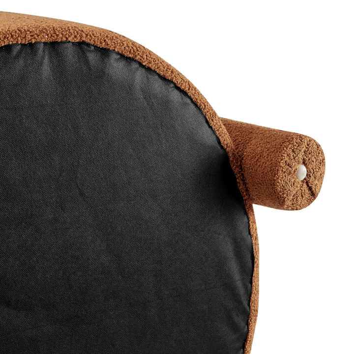 Maisie Faux Shearling Accent Arm Chair - Wilmont Brown - view 12