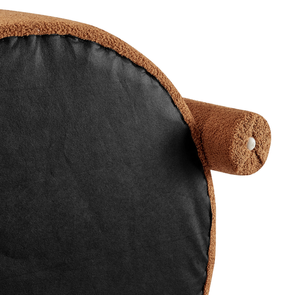 Maisie Faux Shearling Accent Arm Chair - Wilmont Brown - view 12