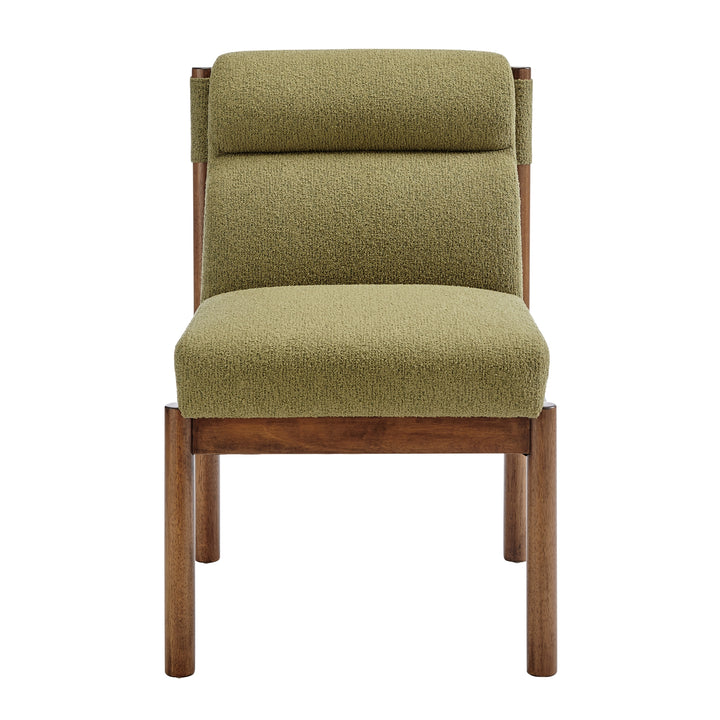 Micah Boucle Dining Side Chair - Palladian Green - view 3