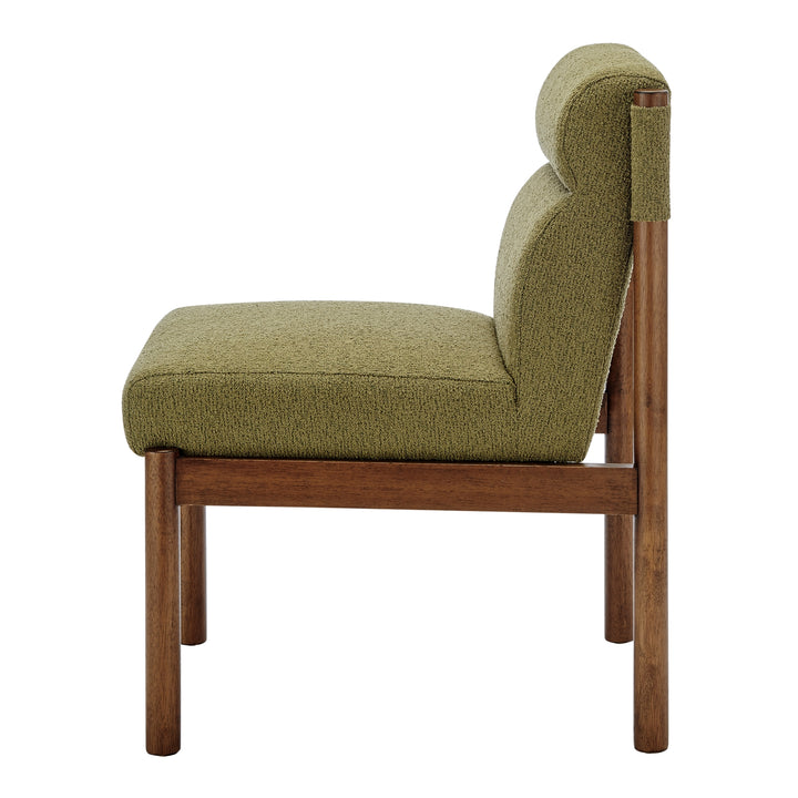 Micah Boucle Dining Side Chair - Palladian Green - view 4