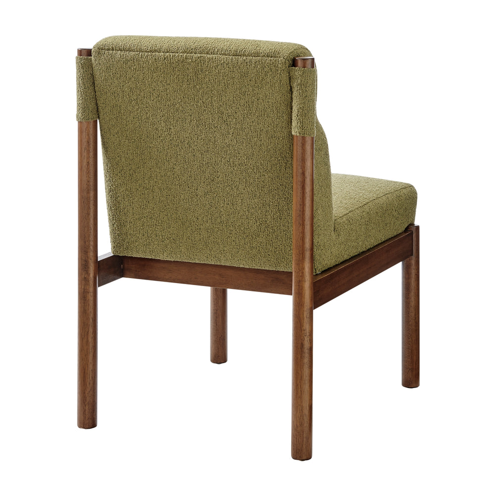 Micah Boucle Dining Side Chair - Palladian Green - view 6