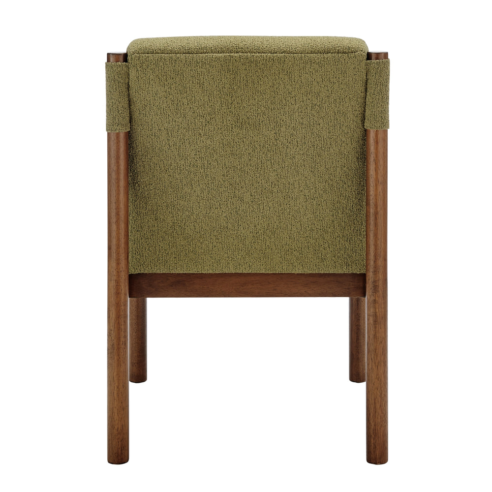 Micah Boucle Dining Side Chair - Palladian Green - view 5