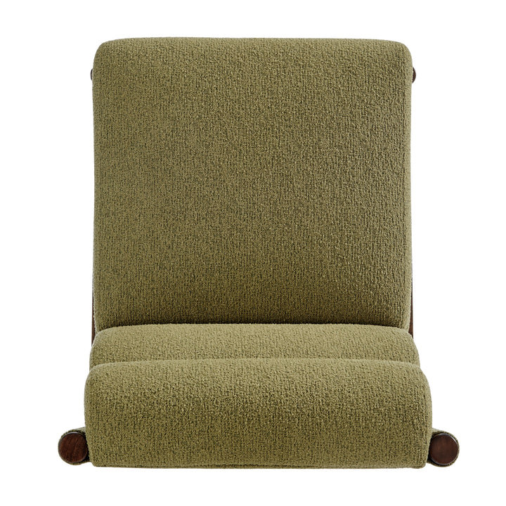 Micah Boucle Dining Side Chair - Palladian Green - view 7