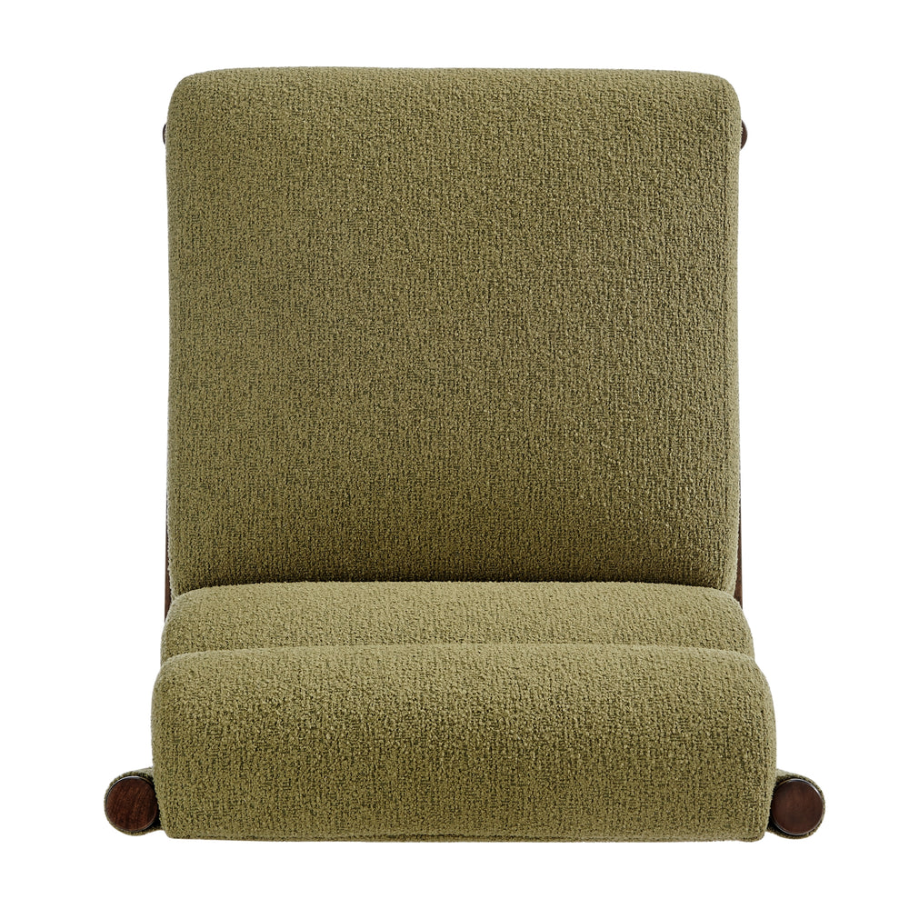 Micah Boucle Dining Side Chair - Palladian Green - view 7