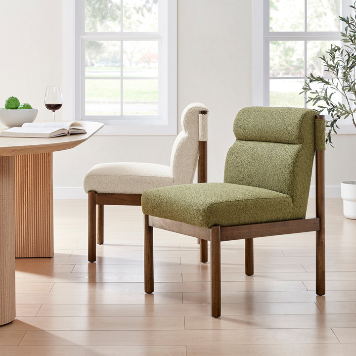 Micah Boucle Dining Side Chair - Palladian Beige - view 2