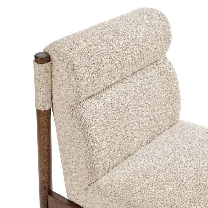 Micah Boucle Dining Side Chair - Palladian Beige - view 9