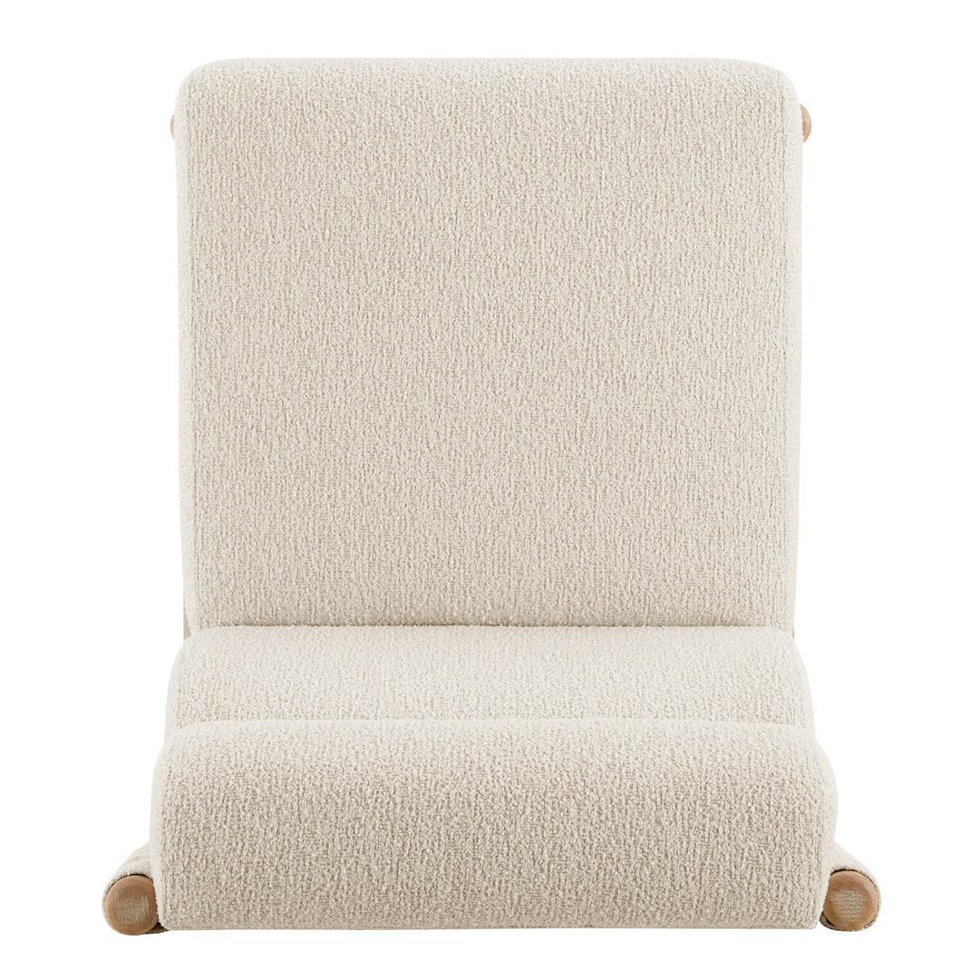 Micah Boucle Dining Side Chair Natural Wood Frame - Palladian Beige - view 8