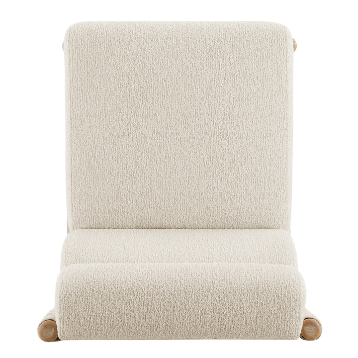 Micah Boucle Dining Side Chair Natural Wood Frame - Palladian Beige - view 8