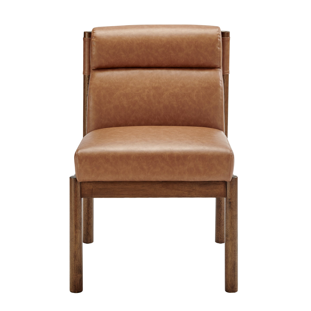 Micah Faux Leather Dining Side Chair - Vintage Cider - view 4