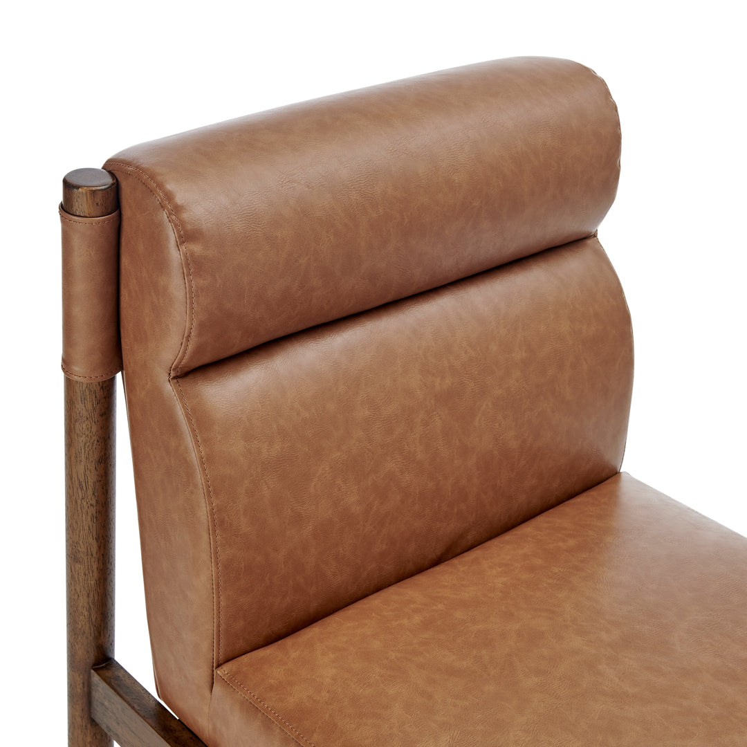 Micah Faux Leather Dining Side Chair - Vintage Cider - view 9