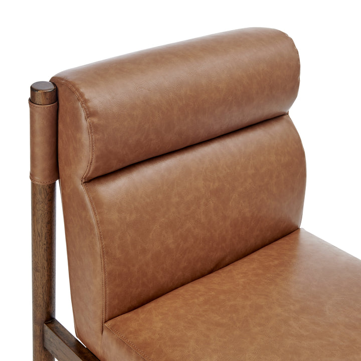Micah Faux Leather Dining Side Chair - Vintage Cider - view 9