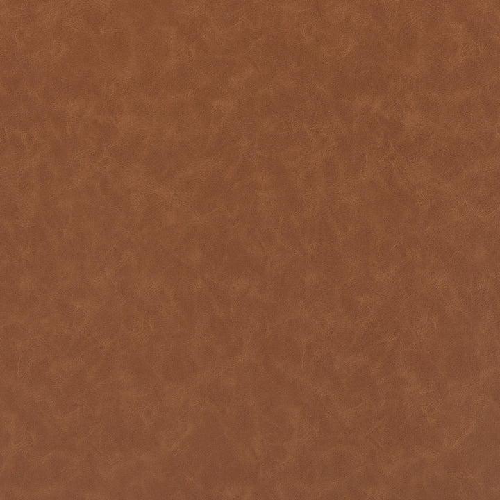 Elora Faux Leather Round Ottoman - Vintage Cider - view 6
