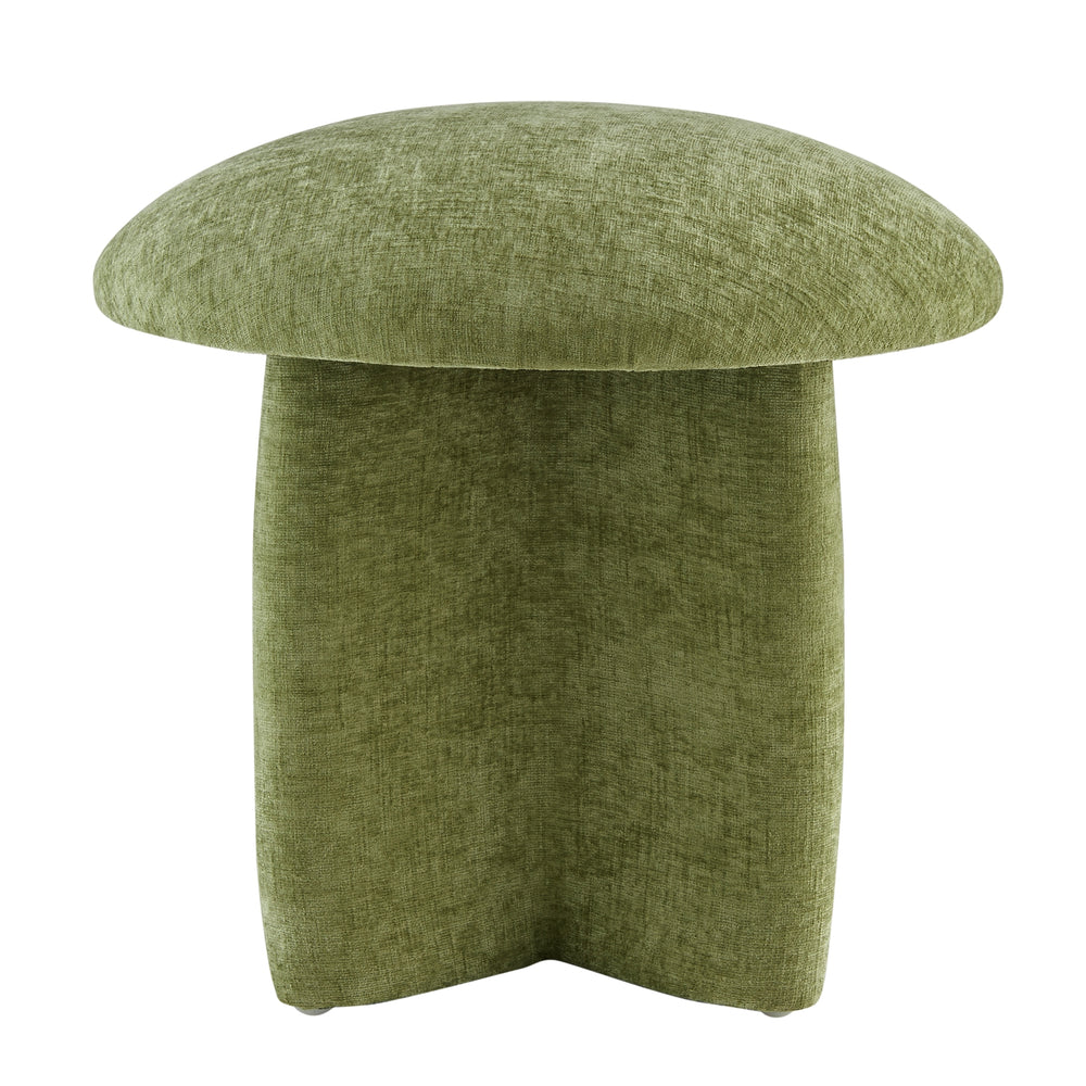 Cielo Chenille Ottoman - Millburry Green - view 4