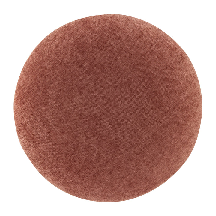 Cielo Chenille Ottoman - Millburry Coral - view 5