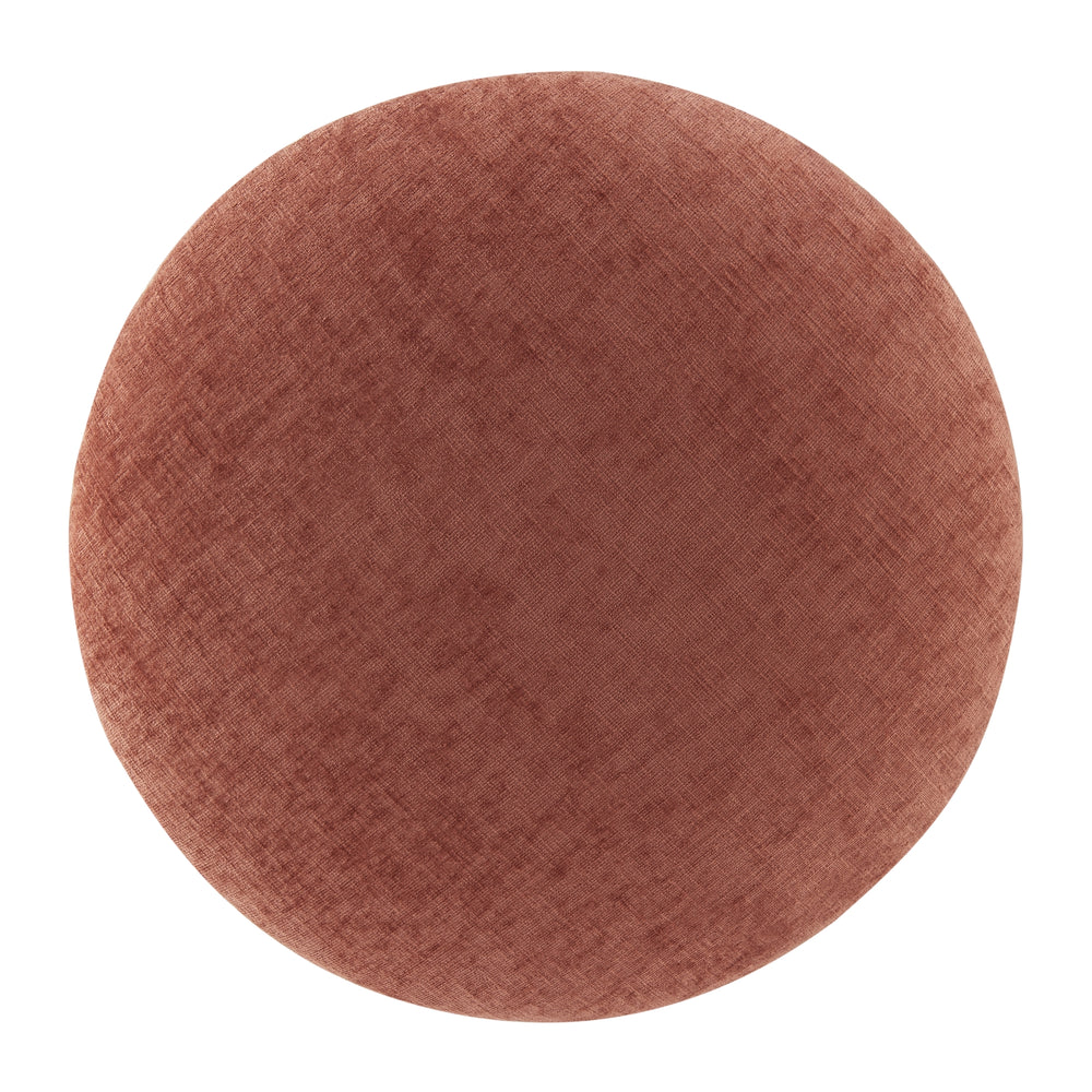 Cielo Chenille Ottoman - Millburry Coral - view 5