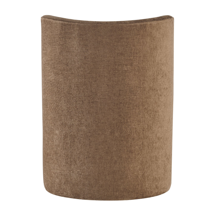 Morraine Chenille Dining Side Chair with Casters - Millburry Brown - view 6