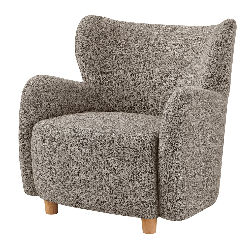 Tiffany Chenille Accent Arm Chair - Nexa Brown