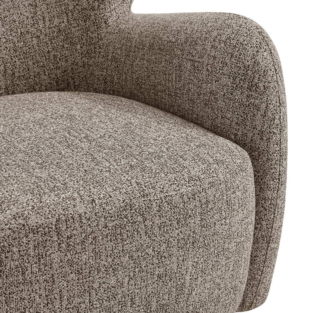 Tiffany Chenille Accent Arm Chair - Nexa Brown - view 10