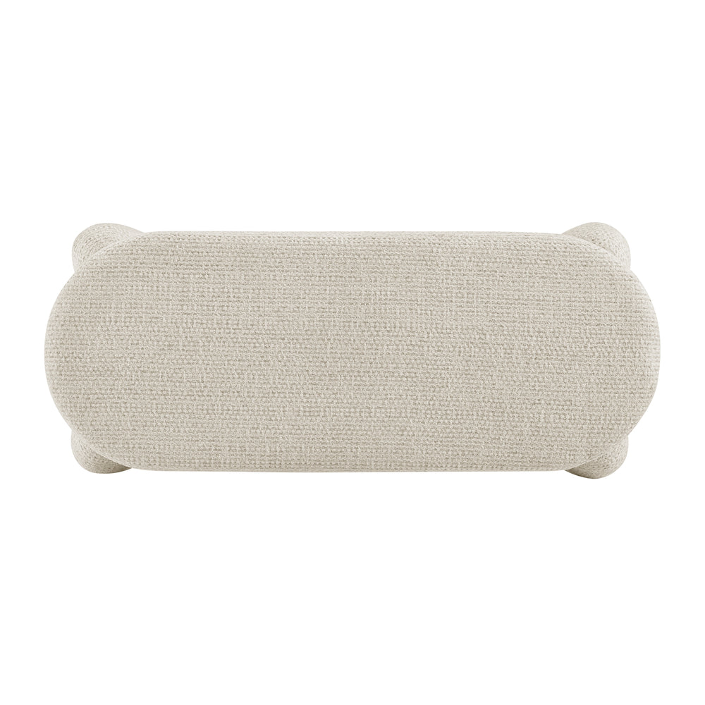 Bowden Chenille Storage Bench - Salzburg Beige - view 8
