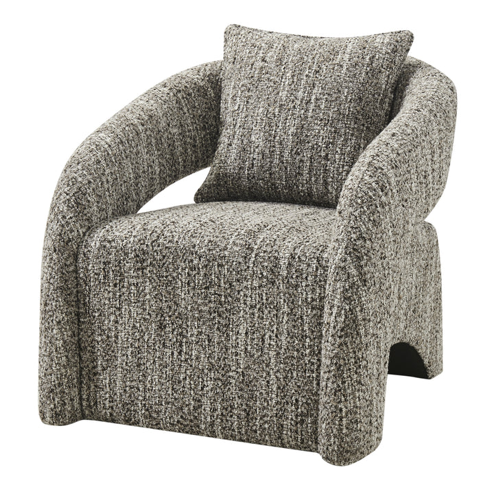 Lunessa Boucle Accent Arm Chair - Dappled Taupe