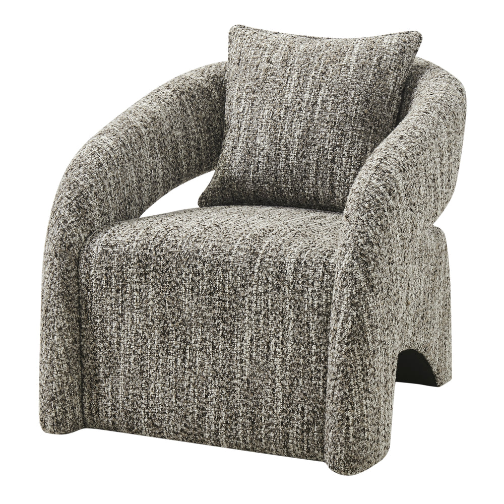 Lunessa Boucle Accent Arm Chair - Dappled Taupe