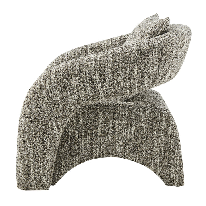 Lunessa Boucle Accent Arm Chair - Dappled Taupe - view 5