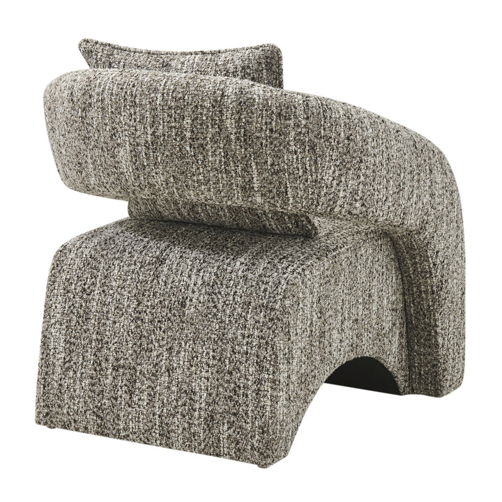 Lunessa Boucle Accent Arm Chair - Dappled Taupe - view 7