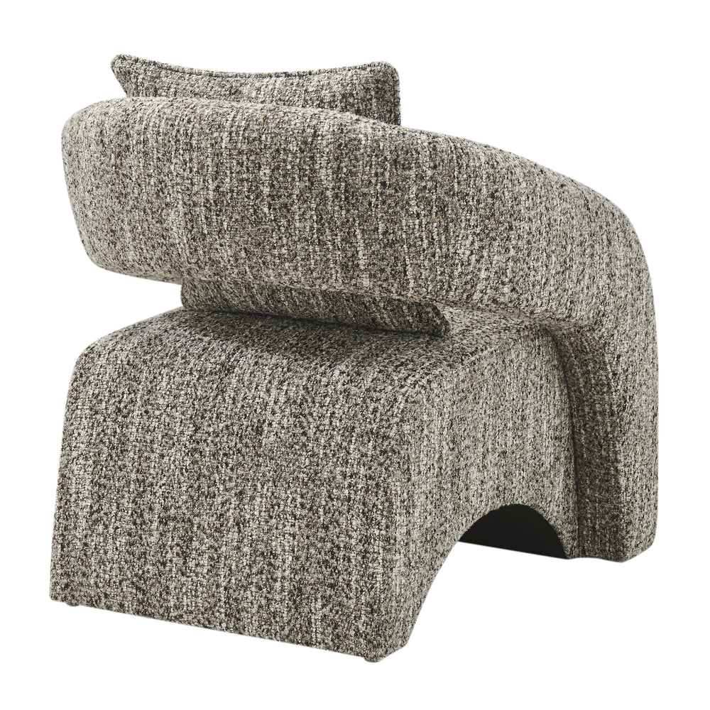 Lunessa Boucle Accent Arm Chair - Dappled Taupe - view 7
