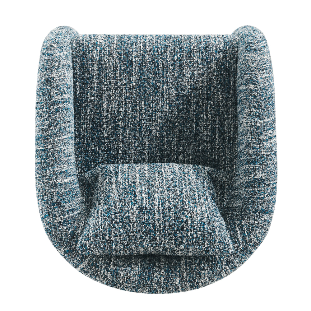 Lunessa Boucle Accent Arm Chair - Dappled Blue - view 8