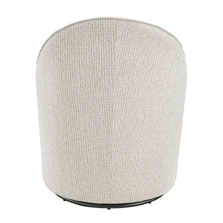 Zia Fabric Swivel Accent Arm Chair - Mila Ivory - view 6