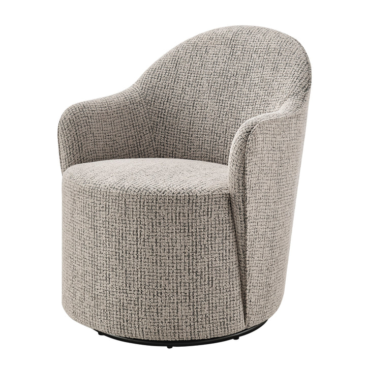 Zia Fabric Swivel Accent Arm Chair - Mila Taupe