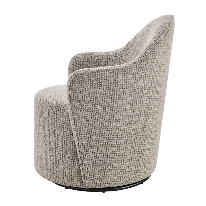 Zia Fabric Swivel Accent Arm Chair - Mila Taupe - view 5
