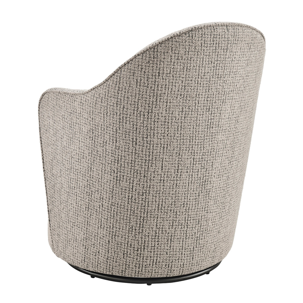 Zia Fabric Swivel Accent Arm Chair - Mila Taupe - view 7