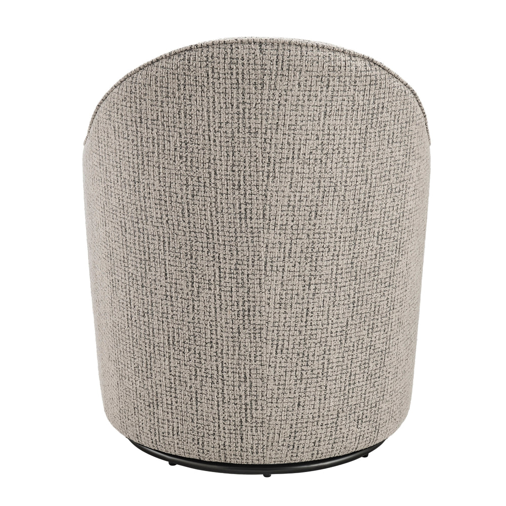 Zia Fabric Swivel Accent Arm Chair - Mila Taupe - view 6