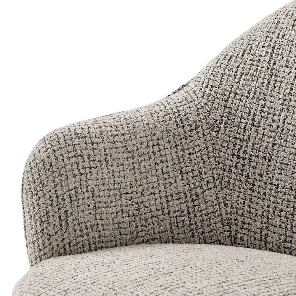 Zia Fabric Swivel Accent Arm Chair - Mila Taupe - view 9