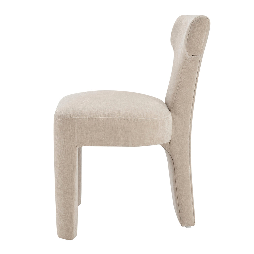 Arco Chenille Dining Side Chair - Millburry Beige - view 5