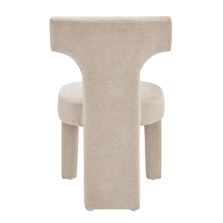 Arco Chenille Dining Side Chair - Millburry Beige - view 6