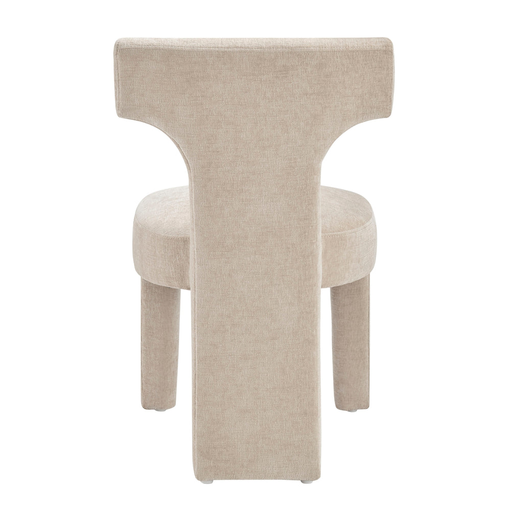Arco Chenille Dining Side Chair - Millburry Beige - view 6