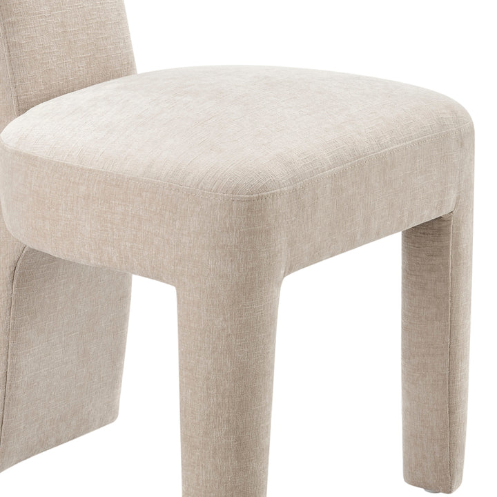Arco Chenille Dining Side Chair - Millburry Beige - view 10