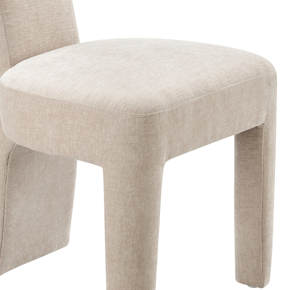 Arco Chenille Dining Side Chair - Millburry Beige - view 10