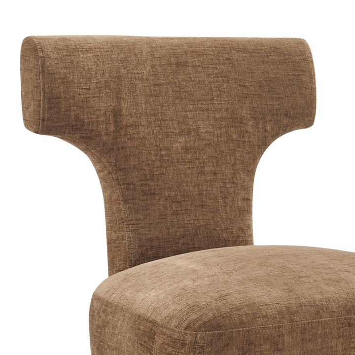 Arco Chenille Dining Side Chair - Millburry Brown - view 9