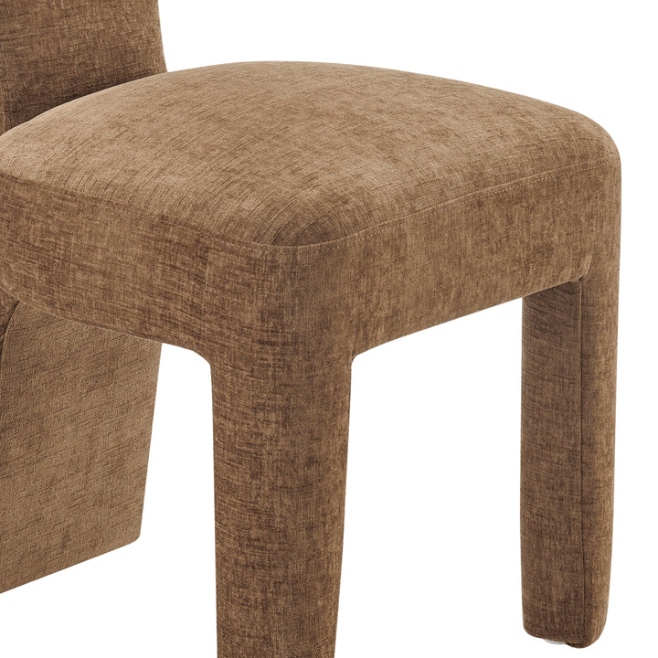 Arco Chenille Dining Side Chair - Millburry Brown - view 10