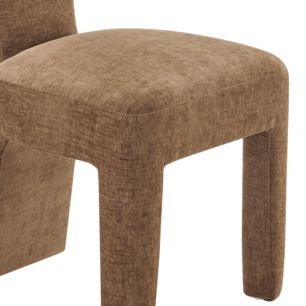 Arco Chenille Dining Side Chair - Millburry Brown - view 10