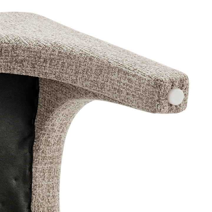 Vano Chenille Dining Side Chair - Nara Sand - view 12
