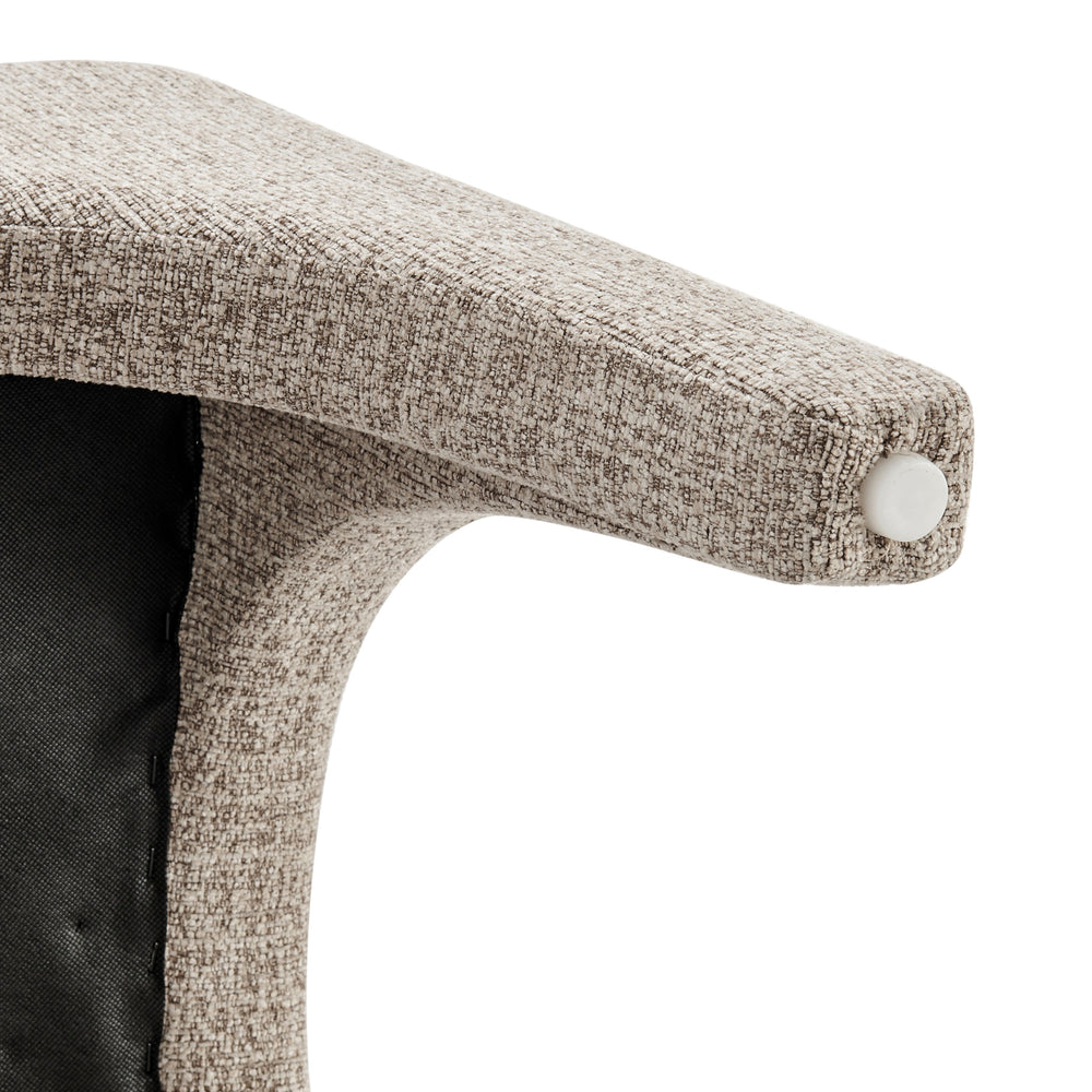 Vano Chenille Dining Side Chair - Nara Sand - view 12