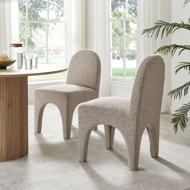 Vano Chenille Dining Side Chair - Nara Sand - view 3